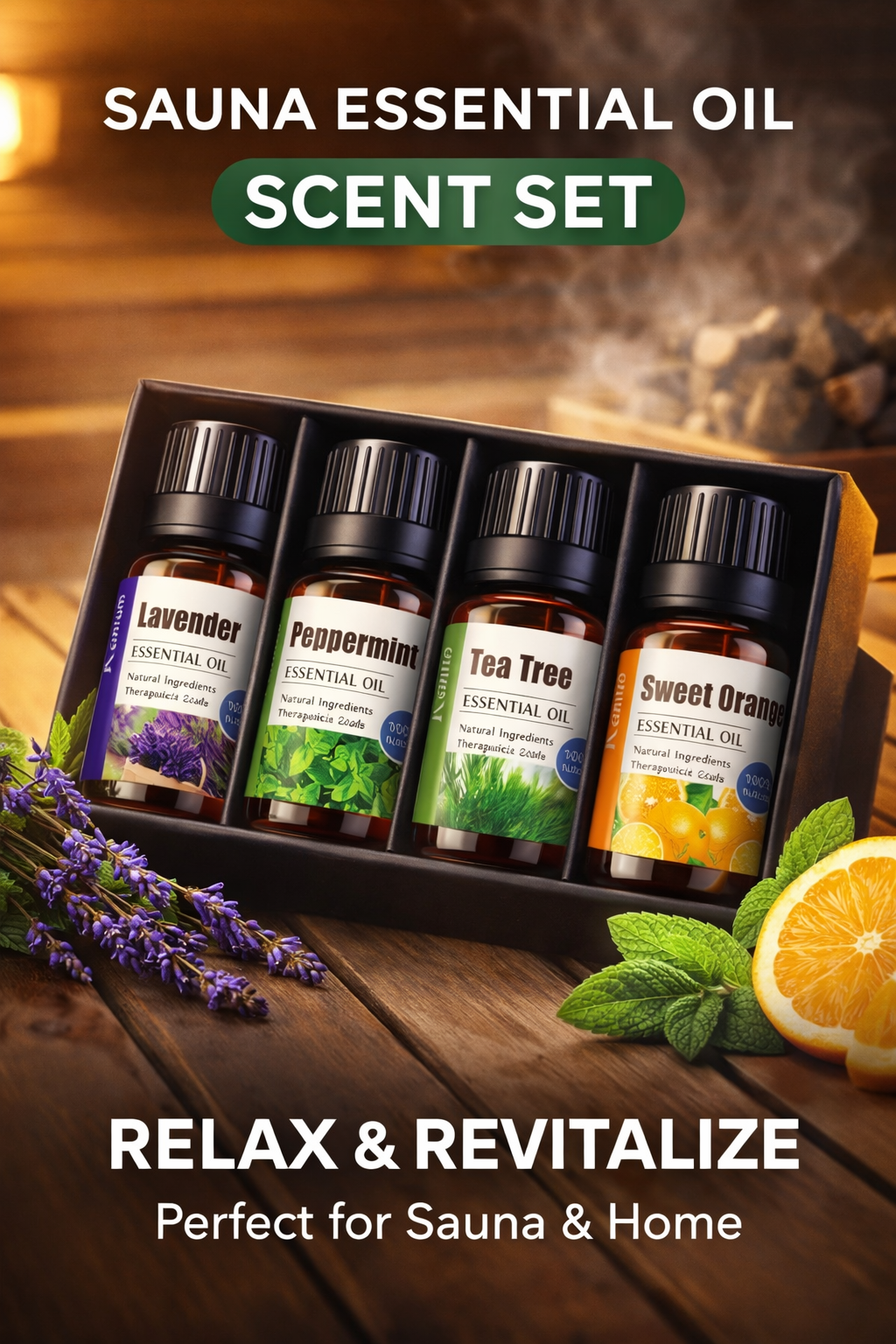 Sauna Scent Set - 4 or 6 Bottles